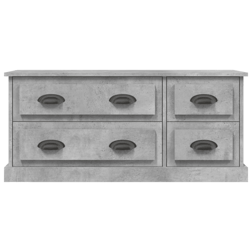 Móvel p TV, Armário de TV 100x35,5x45cm derivados de madeira cinzento cimento