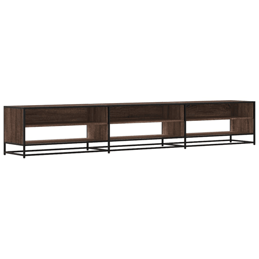 Móvel de TV - Modulo de TV - Armário de TV 270x40x46 cm derivados de madeira carvalho castanho