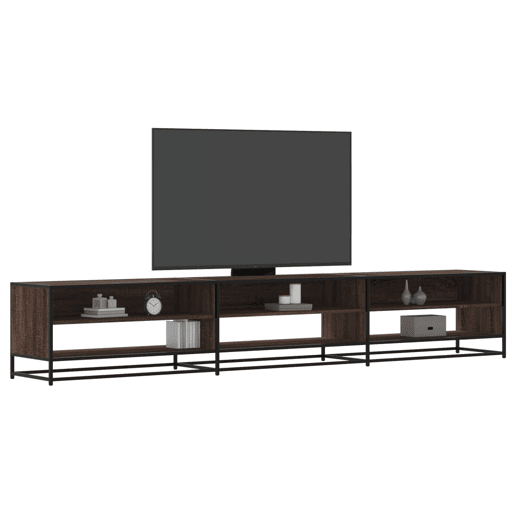 Móvel de TV - Modulo de TV - Armário de TV 270x40x46 cm derivados de madeira carvalho castanho