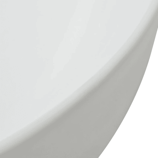 Lavatório - Lavabo - Pia de banheiro redondo em cerâmica branco 41,5x13,5 cm Lavatório - Lavabo - Pia de banheiro redondo em cerâmica branco 41,5x13,5 cm