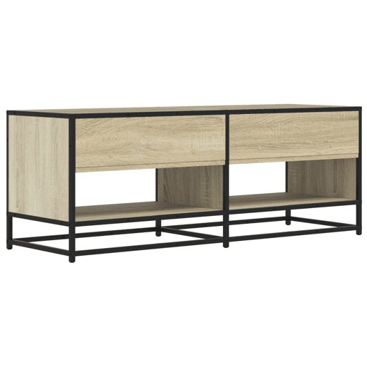 Móvel TV - Modulo de TV - Armário de TV 120,5x40x46 cm derivados madeirametal carvalho sonoma