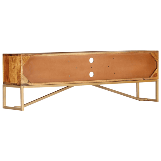 Móvel de TV - Modulo de TV - Armário de TV 140x30x45 cm madeira de sheesham maciça