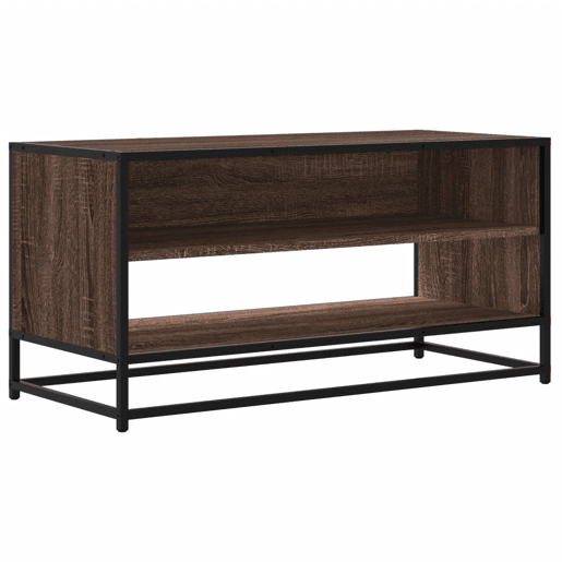 Móvel TV - Modulo de TV - Armário de TV 91x40x46 cm derivados madeirametal carvalho castanho