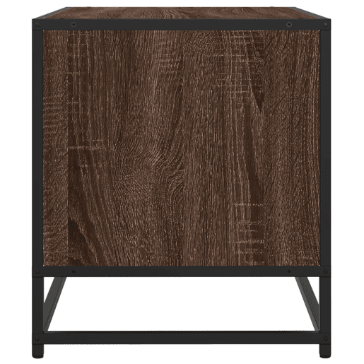 Móvel TV - Modulo de TV - Armário de TV 91x40x46 cm derivados madeirametal carvalho castanho