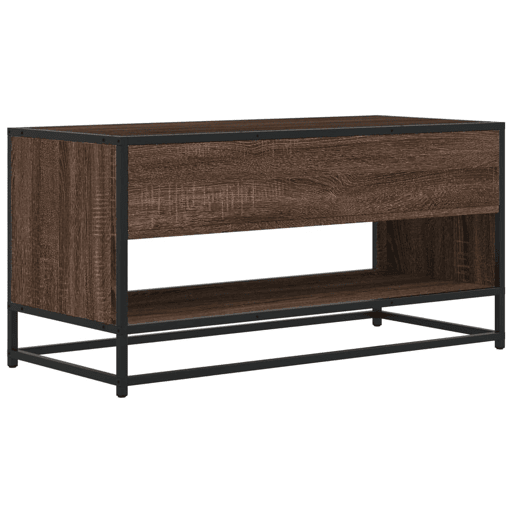 Móvel TV - Modulo de TV - Armário de TV 91x40x46 cm derivados madeirametal carvalho castanho