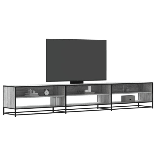 Móvel de TV - Modulo de TV - Armário de TV 270x40x46 cm derivados de madeira cinzento sonoma