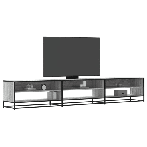Móvel de TV - Modulo de TV - Armário de TV 270x40x46 cm derivados de madeira cinzento sonoma