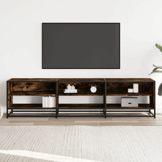 Móvel de TV - Modulo de TV - Armário de TV 180x40x46 cm derivados de madeira carvalho fumado