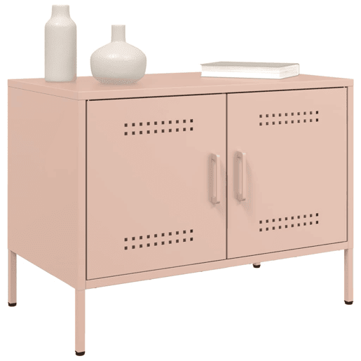 Móvel de TV - Modulo de TV - Armário de TV 68x39x50,5 cm aço rosa