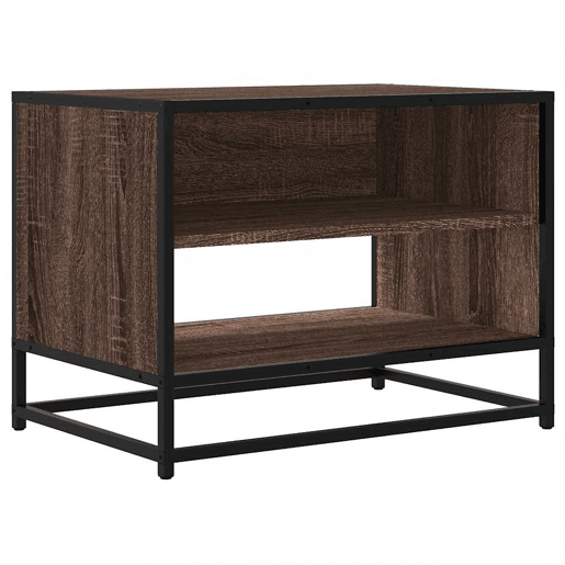 Móvel TV - Modulo de TV - Armário de TV 61x40x46 cm derivados madeirametal carvalho castanho