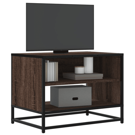 Móvel TV - Modulo de TV - Armário de TV 61x40x46 cm derivados madeirametal carvalho castanho