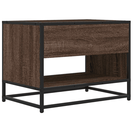 Móvel TV - Modulo de TV - Armário de TV 61x40x46 cm derivados madeirametal carvalho castanho