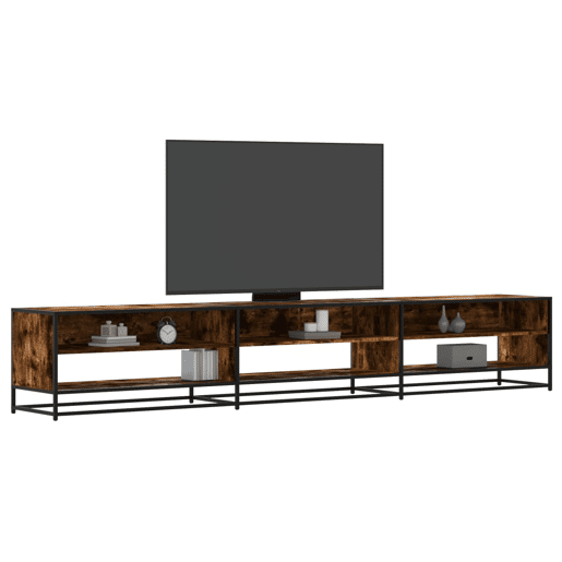 Móvel de TV - Modulo de TV - Armário de TV 270x40x46 cm derivados de madeira carvalho fumado