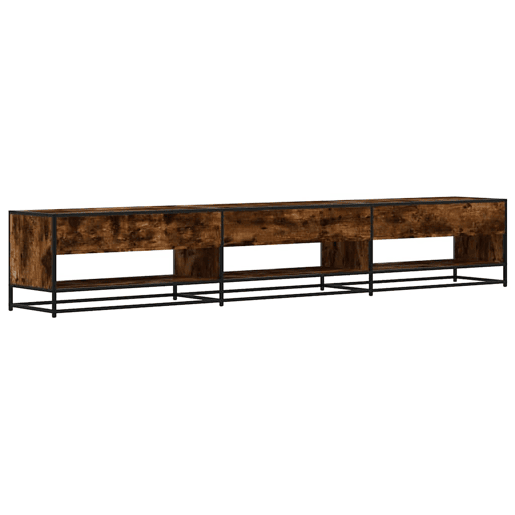 Móvel de TV - Modulo de TV - Armário de TV 270x40x46 cm derivados de madeira carvalho fumado