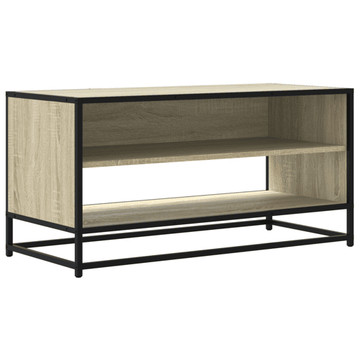 Móvel TV - Modulo de TV - Armário de TV 91x40x46 cm derivados madeirametal carvalho sonoma