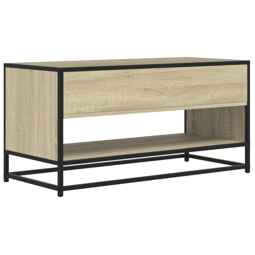 Móvel TV - Modulo de TV - Armário de TV 91x40x46 cm derivados madeirametal carvalho sonoma