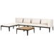 Beliani Conjunto de jardín BRACCIANO Beliani Conjunto de jardín BRACCIANO Beige