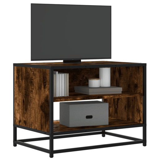 Móvel de TV - Modulo de TV - Armário de TV 61x40x46 cm derivados madeirametal carvalho fumado