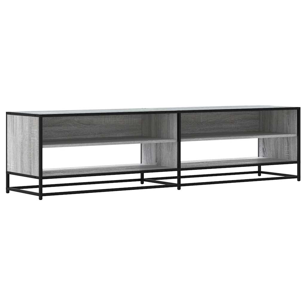 Mueble tv - mesa de tv madera de ingeniería gris sonoma 180,5x40x46 cm