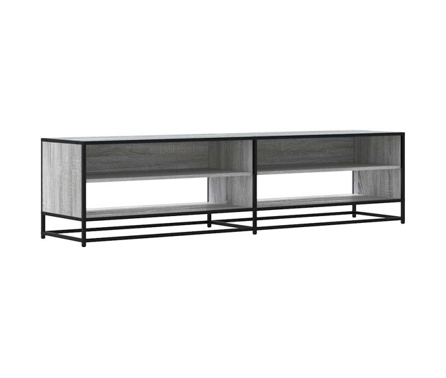 Mueble tv - mesa de tv madera de ingeniería gris sonoma 180,5x40x46 cm