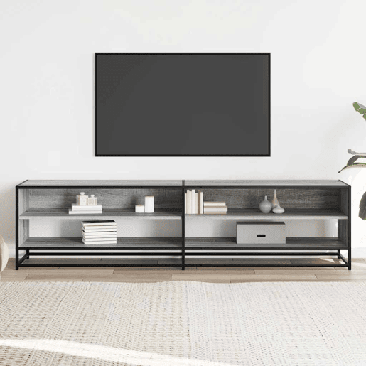 Móvel de TV - Modulo de TV - Armário de TV 180,5x40x46 cm derivados de madeira cinzento sonoma