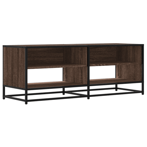 Móvel TV - Modulo de TV - Armário de TV 120,5x40x46 cm deriv. madeirametal carvalho castanho