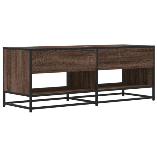 Móvel TV - Modulo de TV - Armário de TV 120,5x40x46 cm deriv. madeirametal carvalho castanho