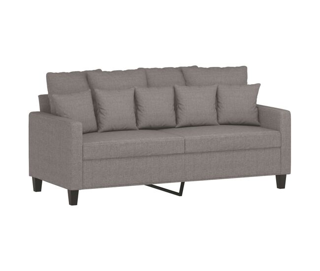 Sofá de 2 plazas - sofá de salón - sofá moderno de tela gris taupé 140 cm