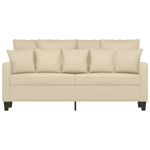 Sofá de 2 lugares - Sofá fixo tecido 140 cm cor creme