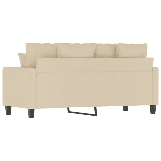 Sofá de 2 lugares - Sofá fixo tecido 140 cm cor creme