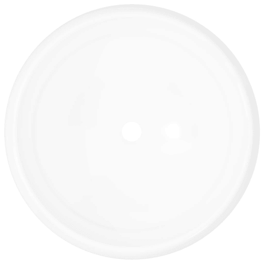 Lavatório - Lavabo - Pia de banheiro redondo em cerâmica branco 40x15 cm