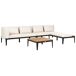Beliani Conjunto de jardín BRACCIANO Beliani Conjunto de jardín BRACCIANO Beige