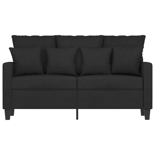 Sofá de 2 lugares - Sofá fixo tecido 120 cm preto