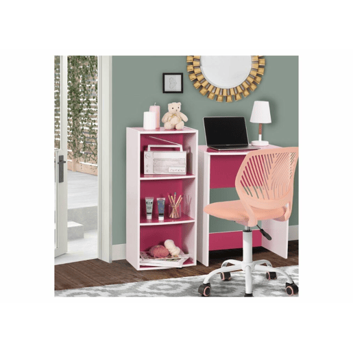 Cadeira de escritório infantil rosa com rodas Cadeira de escritório infantil rosa com rodas