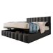 Cama de matrimonio de lino con almacenaje Cama de matrimonio de lino con almacenaje Gris