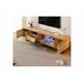 Efecto mueble de TV con mampara de cristal LED Efecto mueble de TV con mampara de cristal LED Gris/ Madera