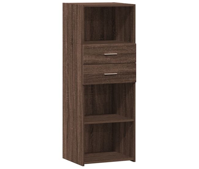 Vidaxl aparador alto madera de ingeniería marrón roble 45x42,5x124 cm