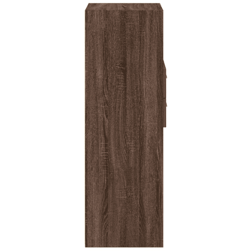 vidaXL Armário alto 45x42,5x124 cm deriv. de madeira carvalho castanho