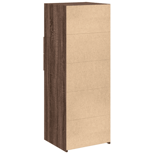 vidaXL Armário alto 45x42,5x124 cm deriv. de madeira carvalho castanho