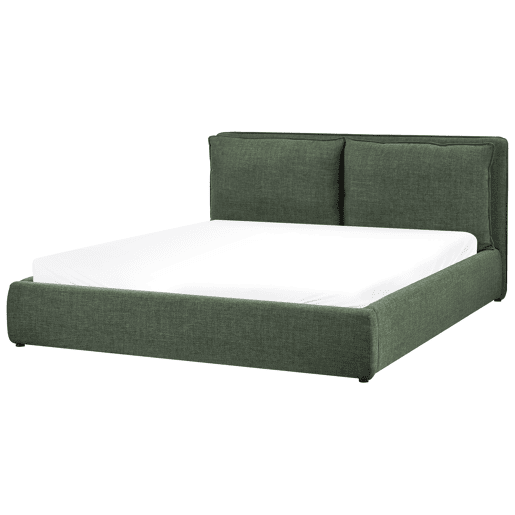 Cama baú Tecido BAJONNA 180 x 200 cm Verde escuro