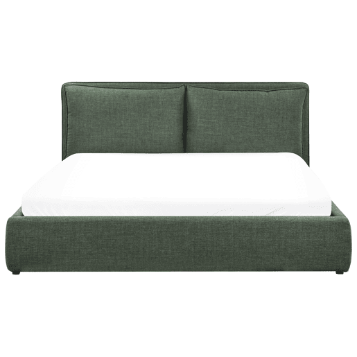 Cama baú Tecido BAJONNA 180 x 200 cm Verde escuro