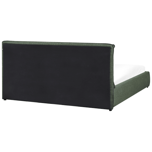 Cama baú Tecido BAJONNA 180 x 200 cm Verde escuro