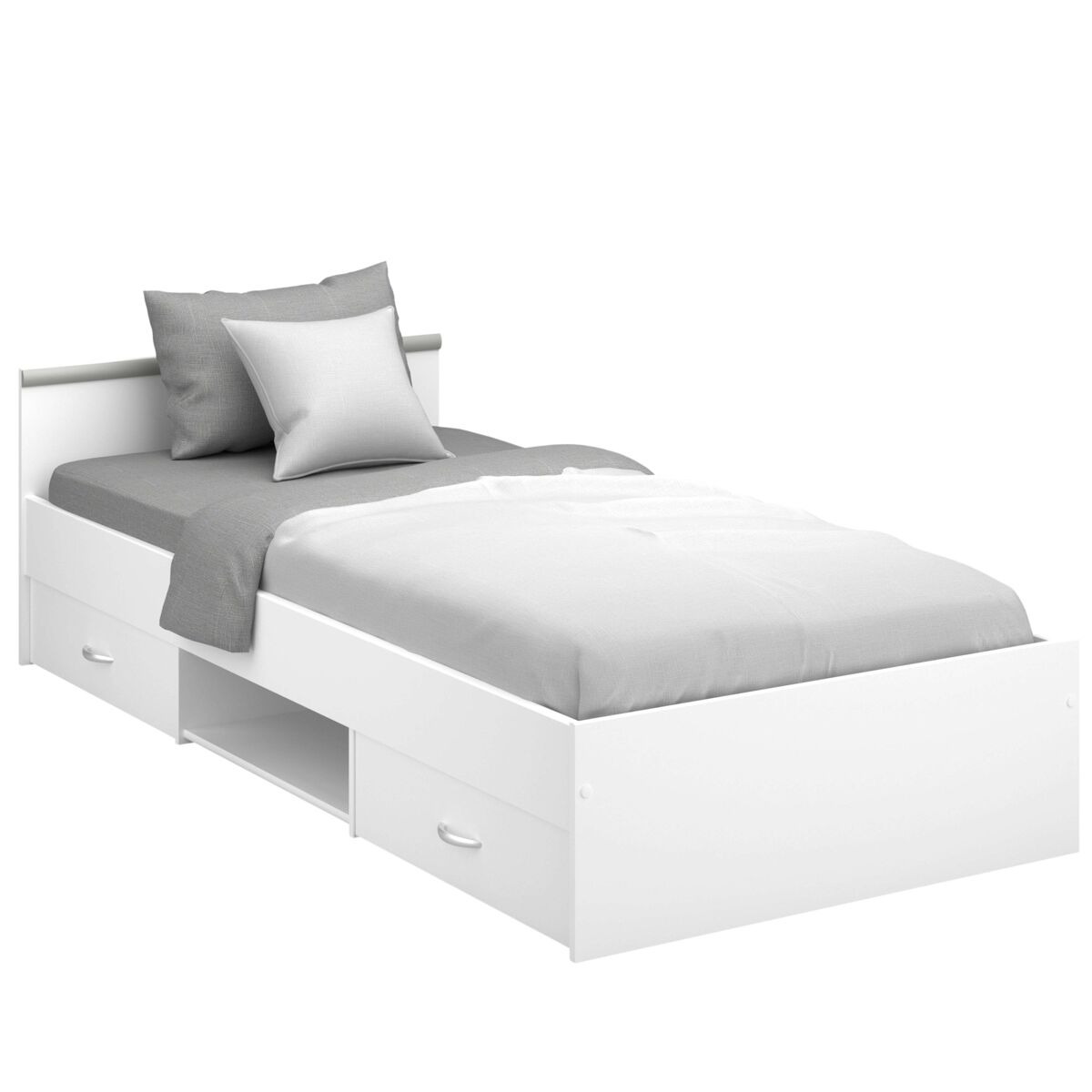 Cama juvenil village con 2 cajones en varios colores 90x200 cm