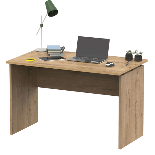 Mesa de escritório moderna Teide cor carvalho dourado 120 cm