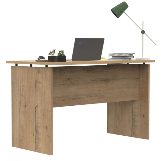 Mesa de escritório moderna Teide cor carvalho dourado 120 cm