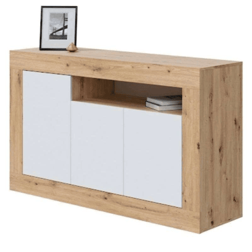 Pacote de escritório Noa Youth estilo moderno Nodi Oak e Artik White Color Pacote de escritório Noa Youth estilo moderno Nodi Oak e Artik White Color