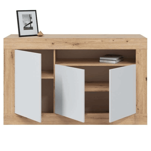 Pacote de escritório Noa Youth estilo moderno Nodi Oak e Artik White Color Pacote de escritório Noa Youth estilo moderno Nodi Oak e Artik White Color