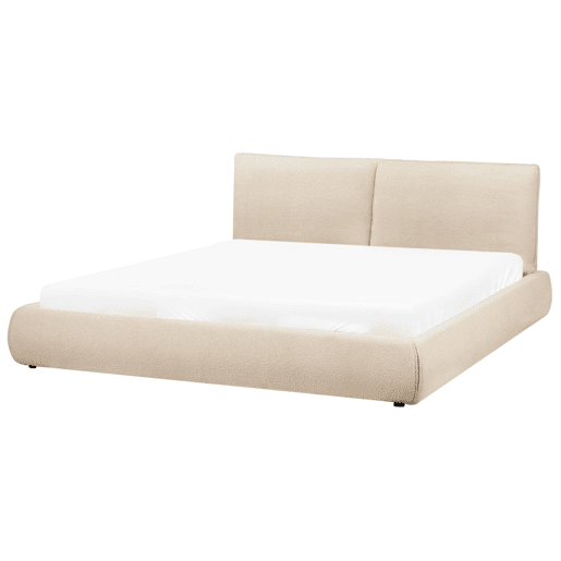 Beliani Cama de água Bouclé VINAY Beliani Cama de água Bouclé VINAY