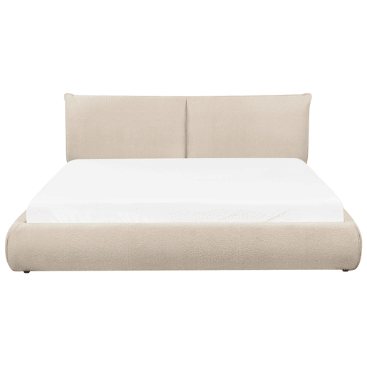 Beliani Cama de água Bouclé VINAY Beliani Cama de água Bouclé VINAY