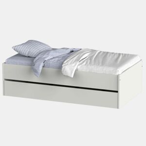Cama de rodízio 105x190 cm, Cama de rodízio grande, Cama de casal Terai Youth branca